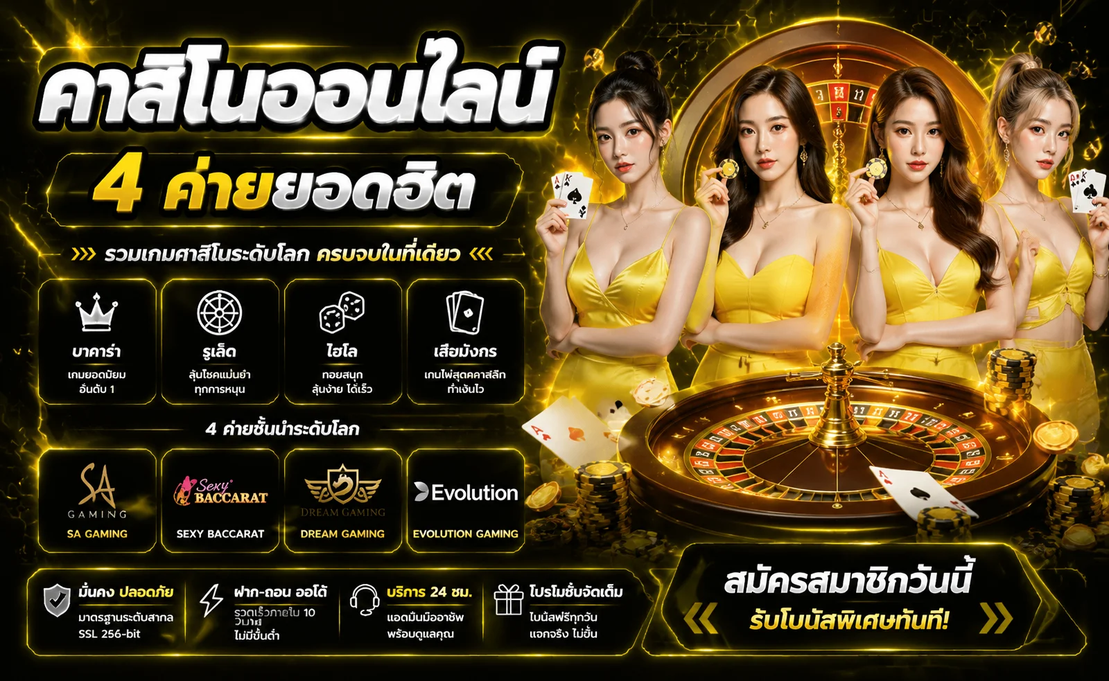 คาสิโนออนไลน์สด Banrumruay บาคาร่า รูเล็ต ไฮโล ดีลเลอร์จริง 24 ชั่วโมง